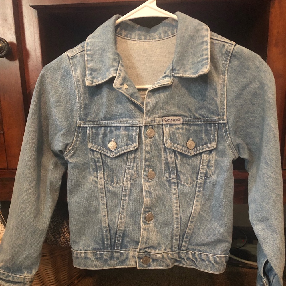 Kids Guess Jean Jacket.  Size 8. EUC